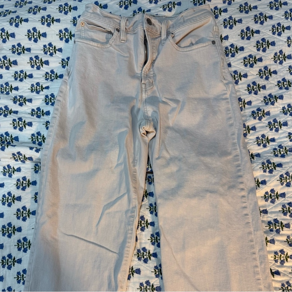 Madewell High Waist Off-White Jeans